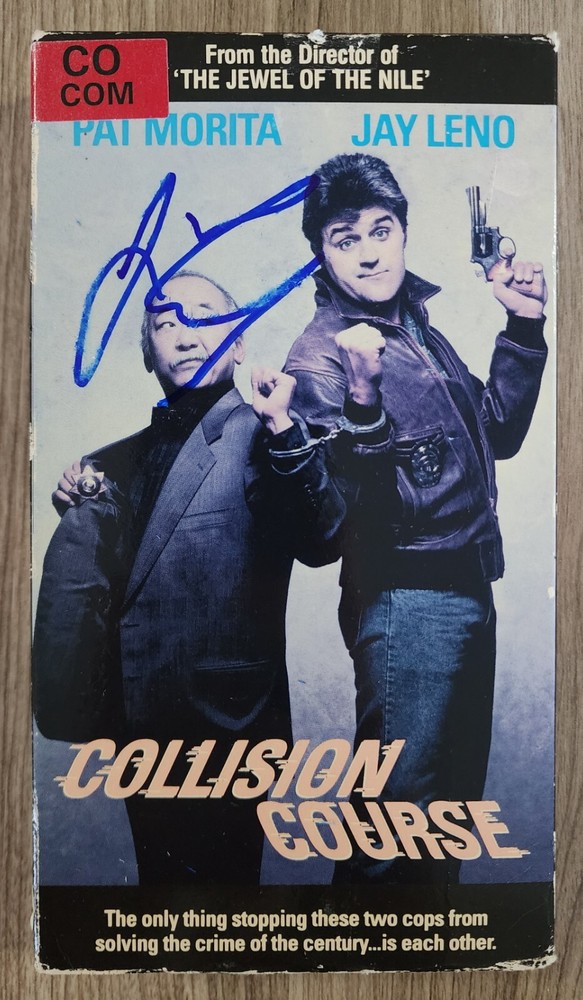 Jay Leno Signed Collision Course VHS Actor Stand Up Comedian LEGEND RAD
