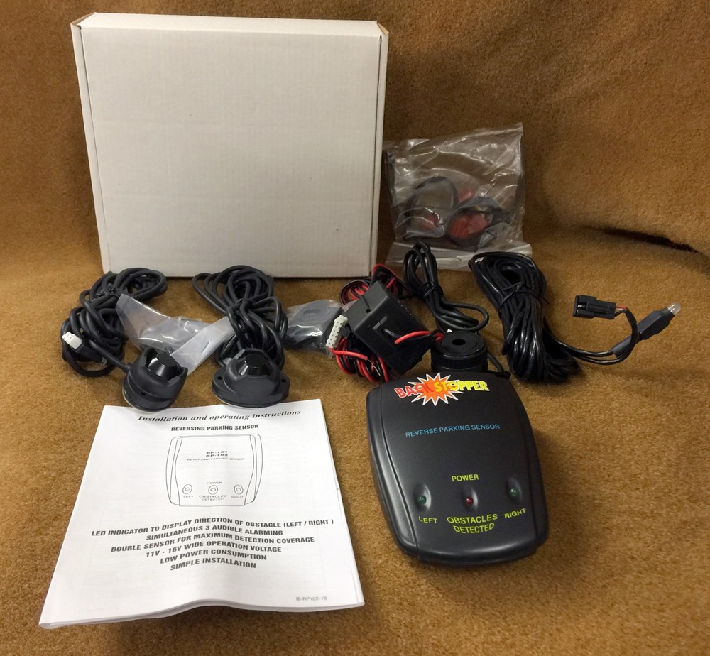 NIB Crimestopper CA-5001 "BackStopper" Reverse Parking Sensor System CA5001