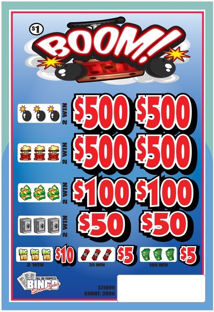 NEW pull tickets BOOM! / $5 BOTTOM - Instant Tabs