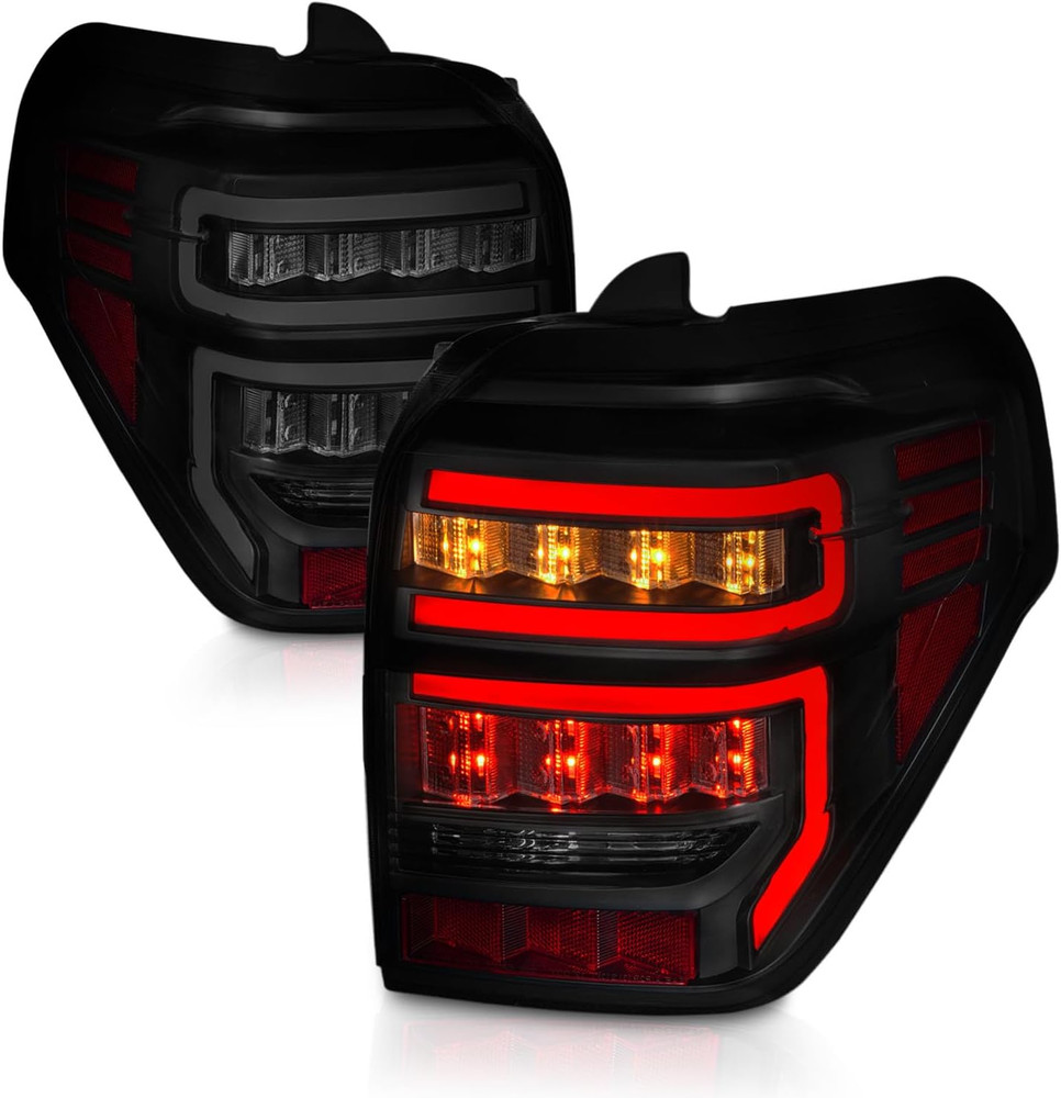 for 2014-2023  4 Runner Sequential LED Bar Smoke Black Replacement Tail Light As
