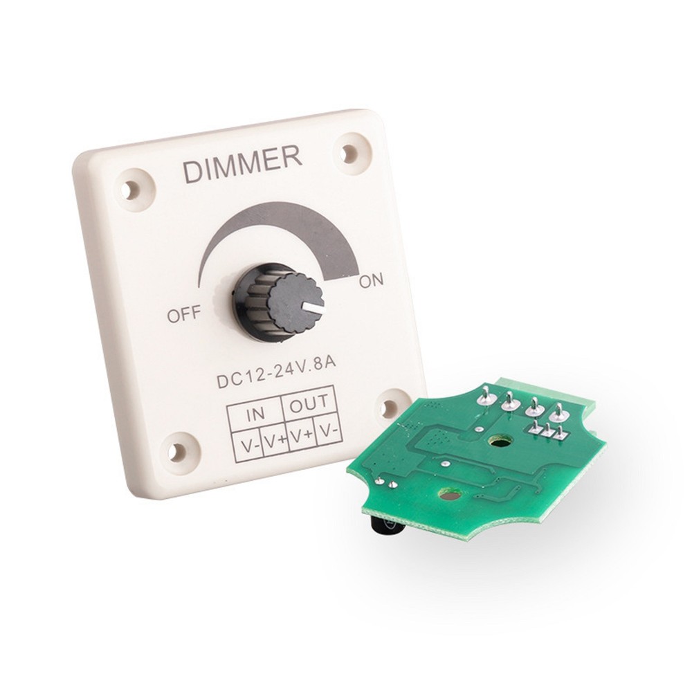 DC 12V 24V LED Dimmer Switch 8A Brightness Controller For LED Strip Light Lamp D