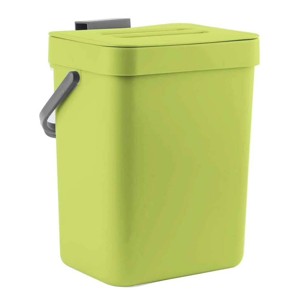 Compact 3L Odor-Free Kitchen Compost Bin - Wall-Mounted & Versatile Design
