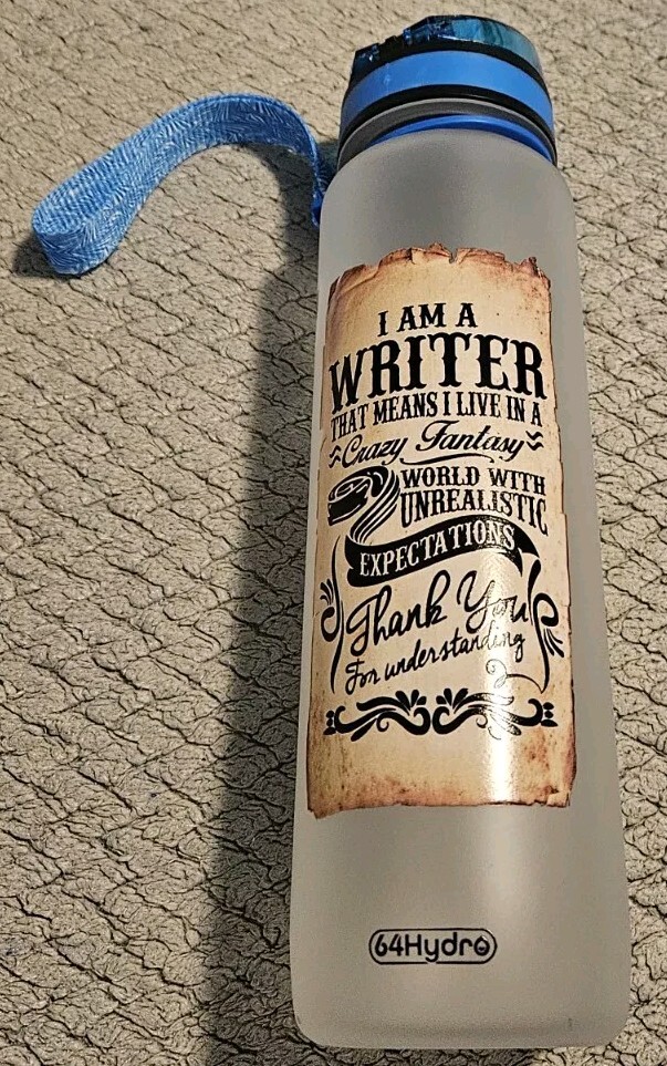 Hydro Tracking Bottle Writing Themed 32oz