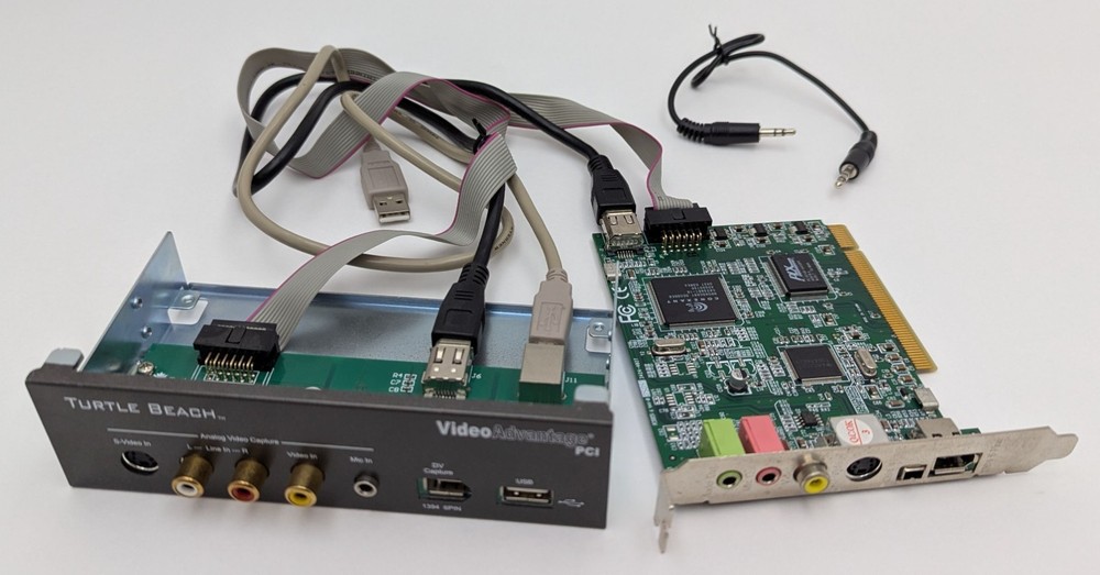 Turtle Beach VideoAdvantage PCI Capture Card TB400-1500-01 w/ 5.25" Front Panel