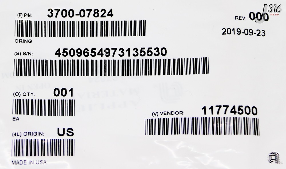 39194 APPLIED MATERIALS CENTERING RING, (NEW) 3700-07824