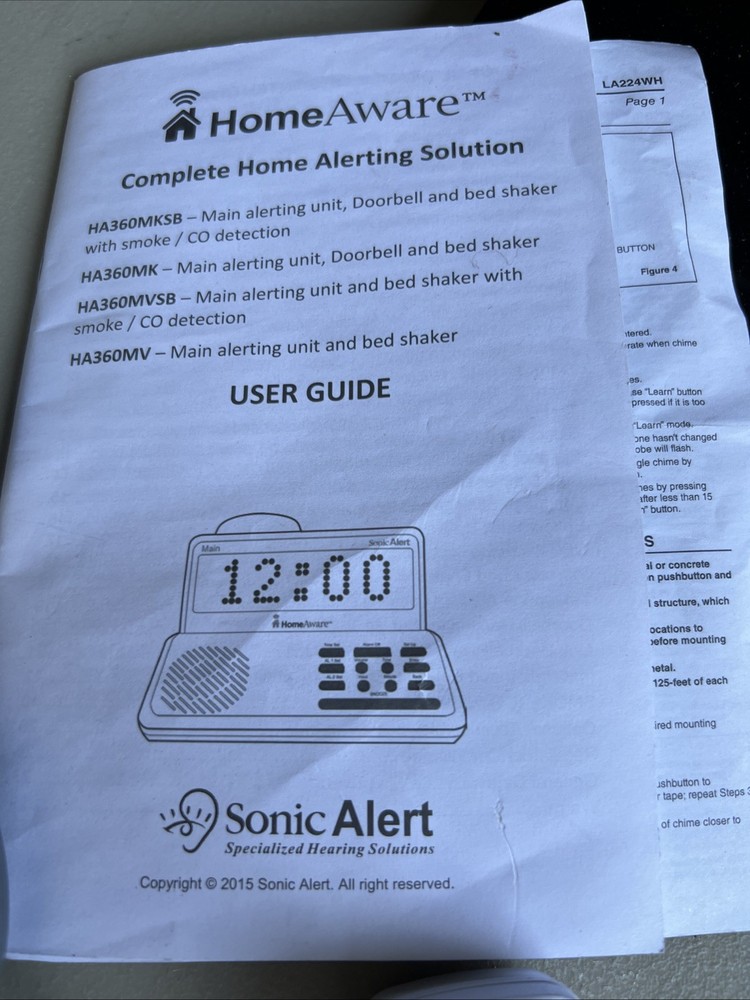 Homeaware Home Alerting System Sonic Alert Bundle Read For Details