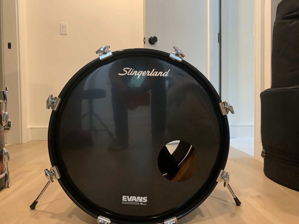 Slingerland Mirror (Chrome) 4-piece drum set
