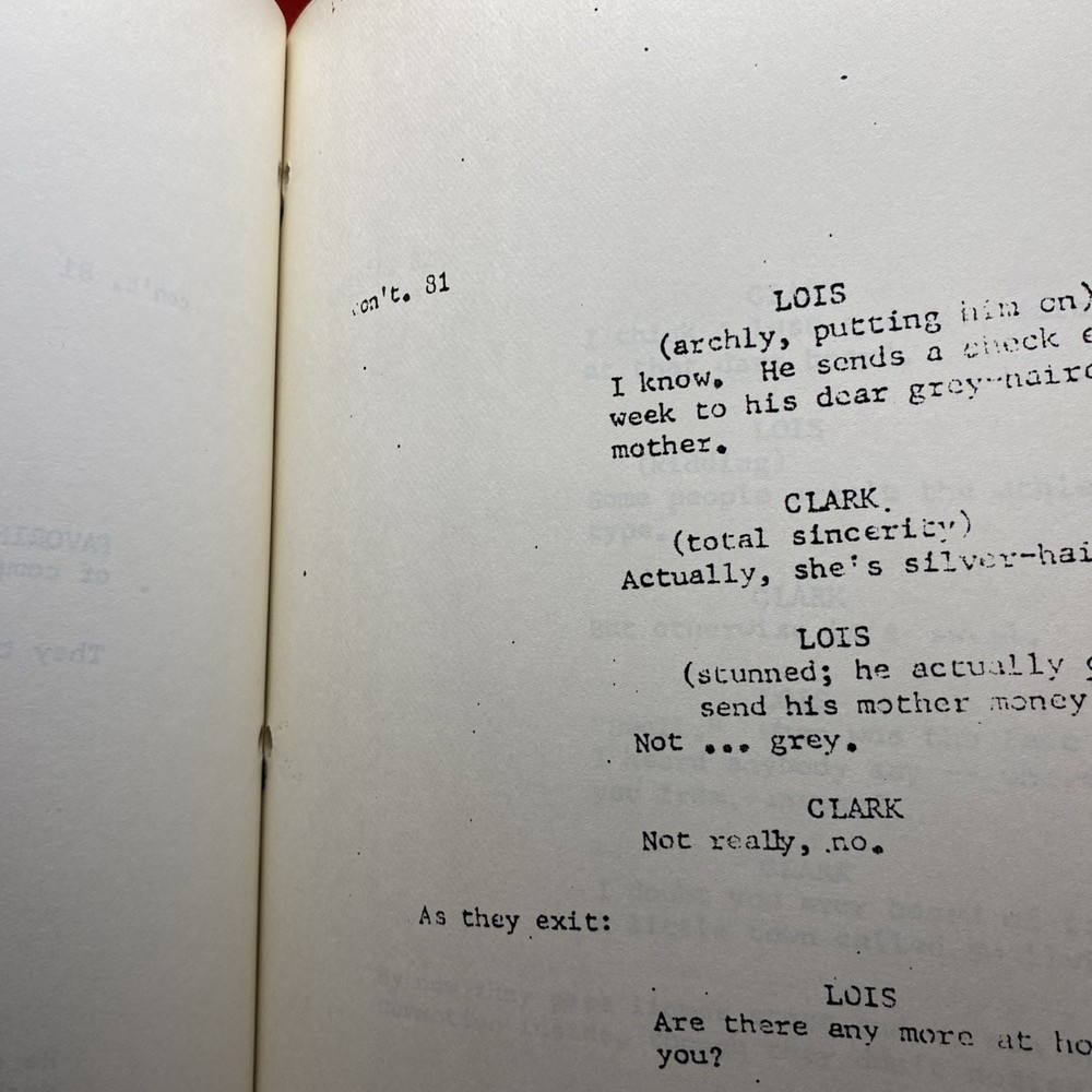 Bound Superman Final Screenplay 1976