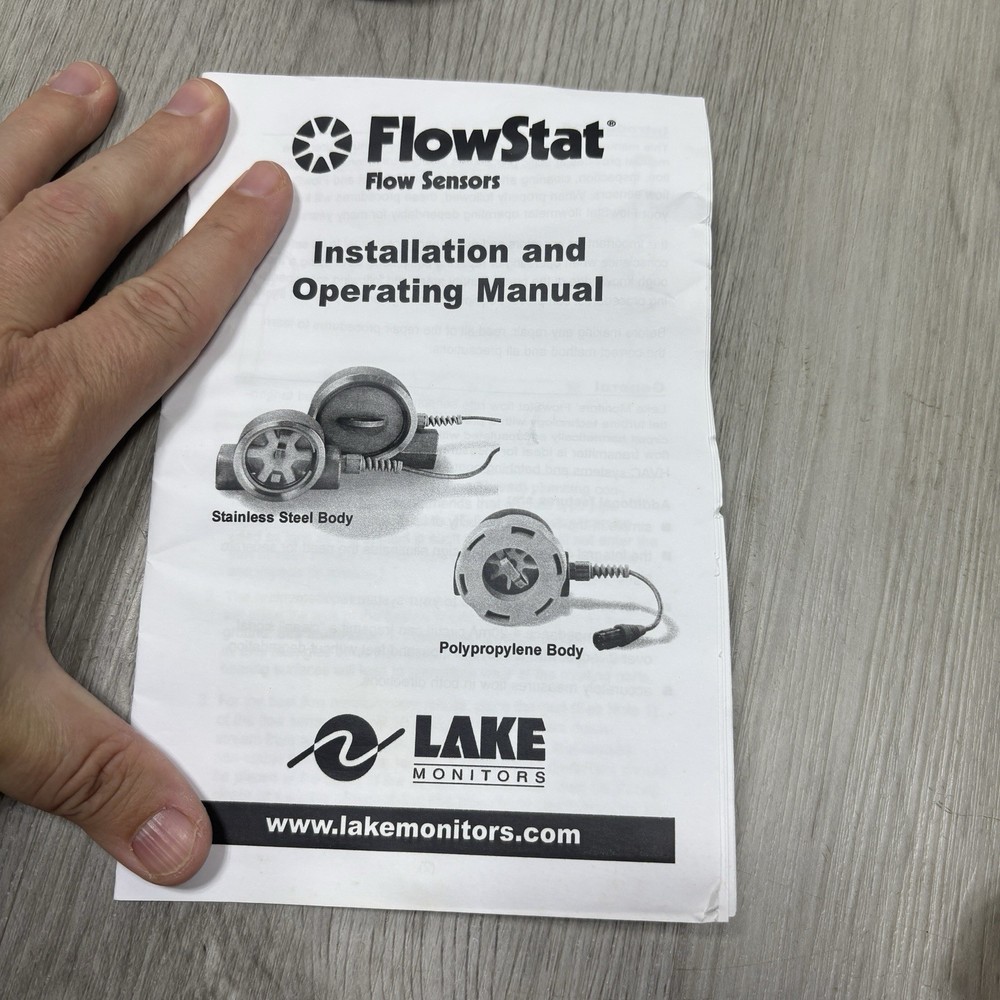 NEW - FlowStat PCB2.5VESLF - Pulse Output Flow Rate Transmitter