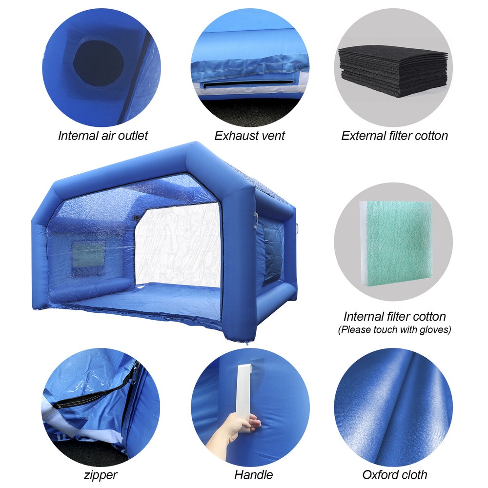 16x9x9Ft Portable Inflatable Paint Booth