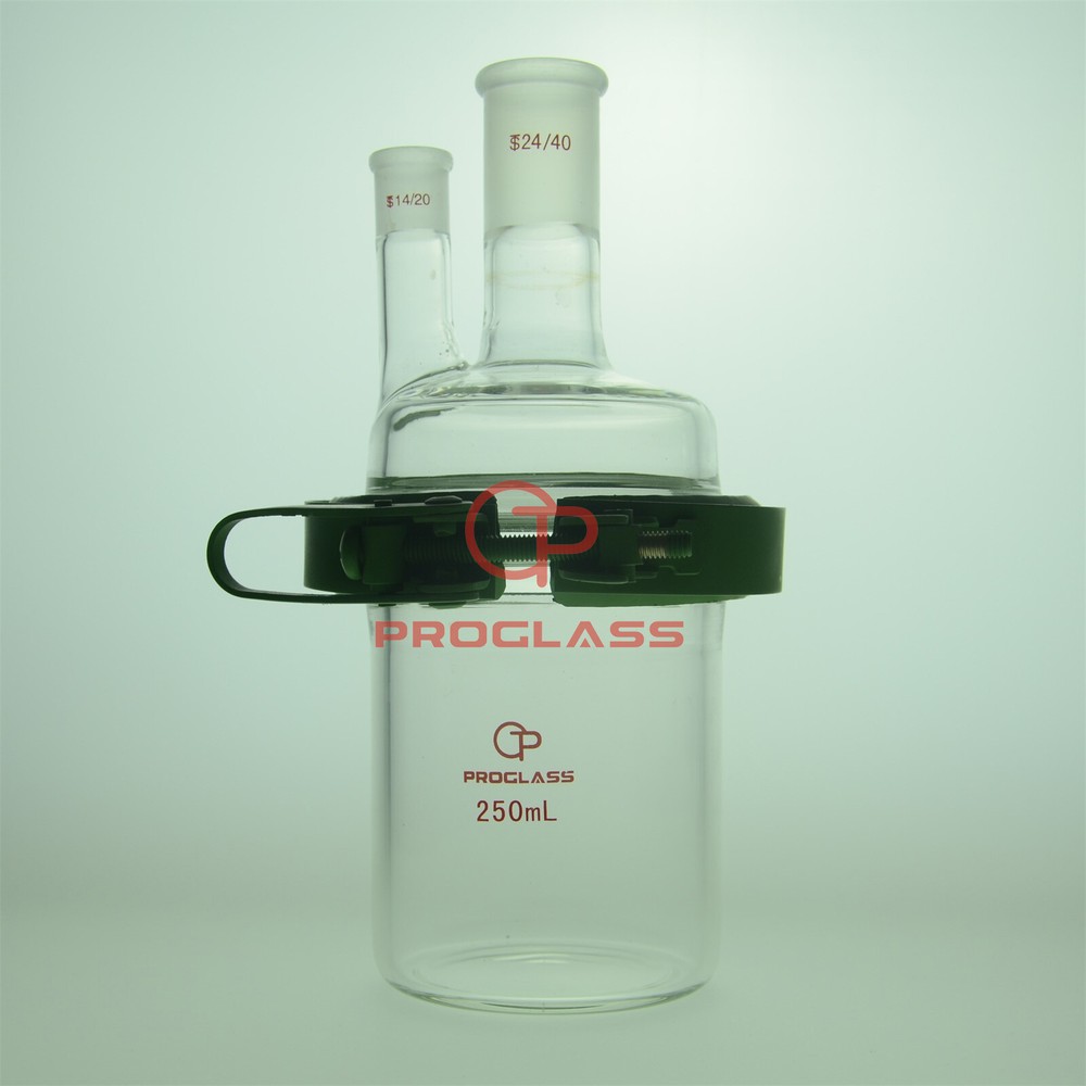 Lab Glass Separate Flask with Easy Open Clamp 250mL