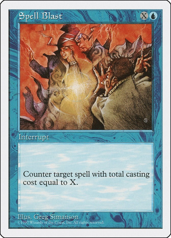 Spell Blast Fifth Edition N/A MTG MP