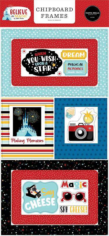 Believe In Magic Chipboard 6"X13"-Frames
