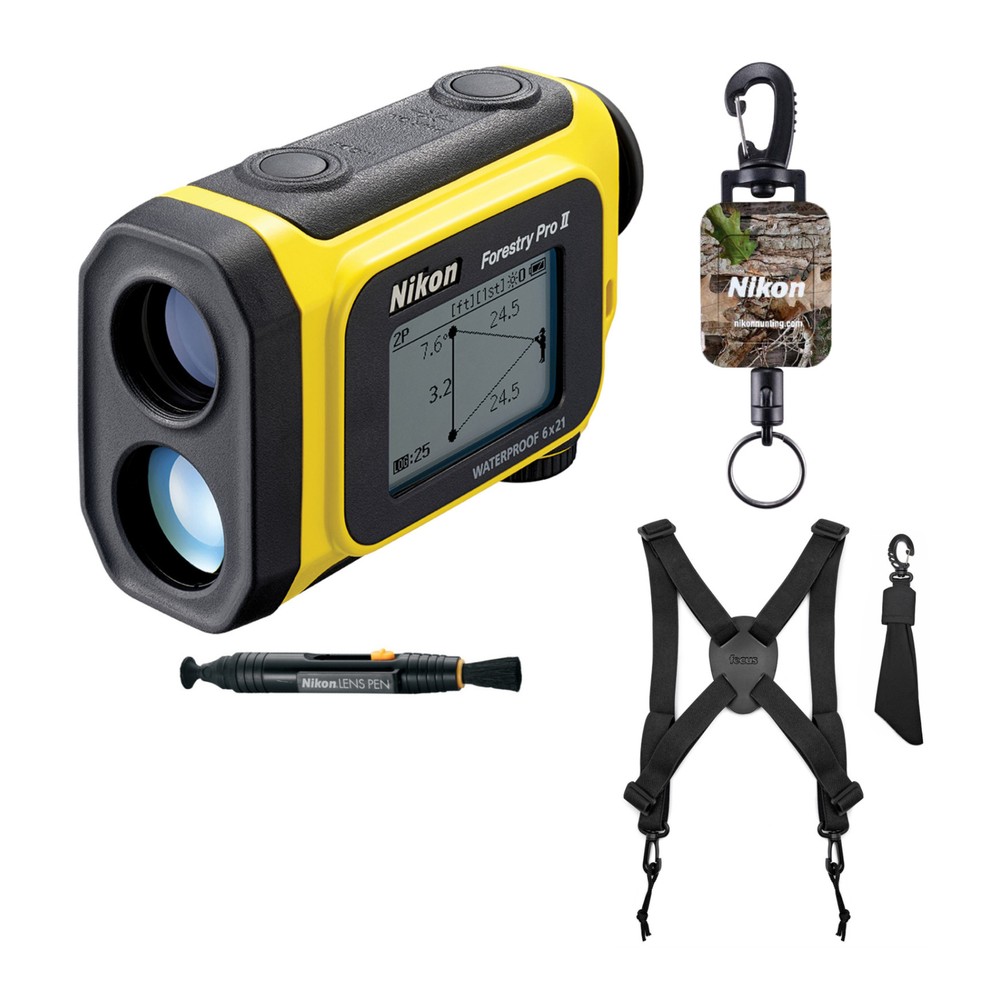 Nikon Forestry Pro II Laser Rangefinder Hypsometer with Tether Bundle