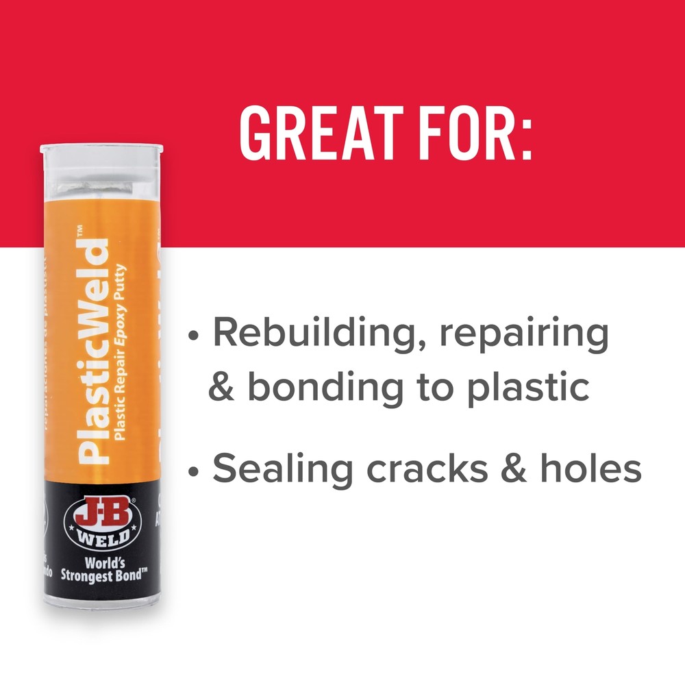 8237 Plasticweld Plastic Repair Epoxy Putty 2 Oz.