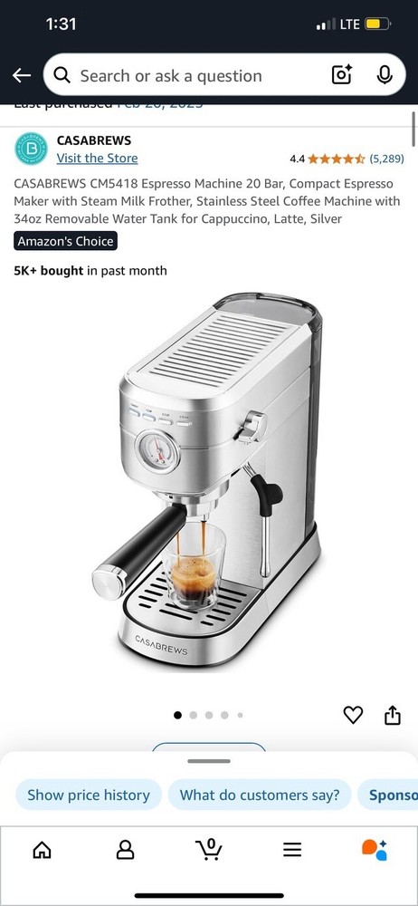 Casabrews espresso Machine