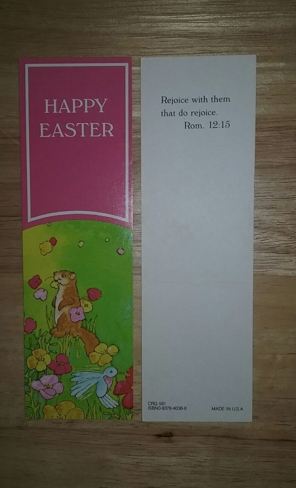 EASTER BOOKMARK WITH SCRIPTURE - Lot of 5