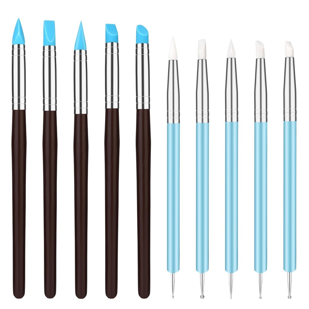 10 Pcs Silicone Clay Tools, Silicone Sculpting Tools, Polymer Clay Tools, Dot...