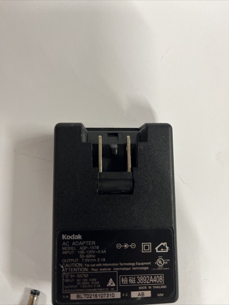 Kodak AC Adapter ADP-15TB