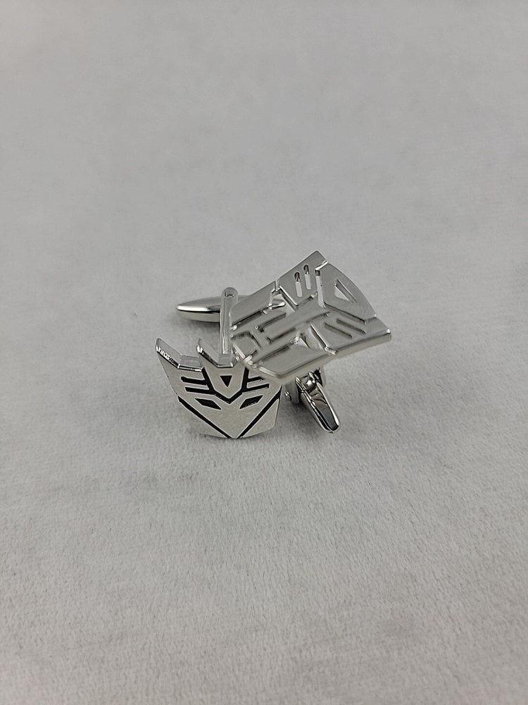 Autobot and Megatron Transformers Silvertone Cuff links