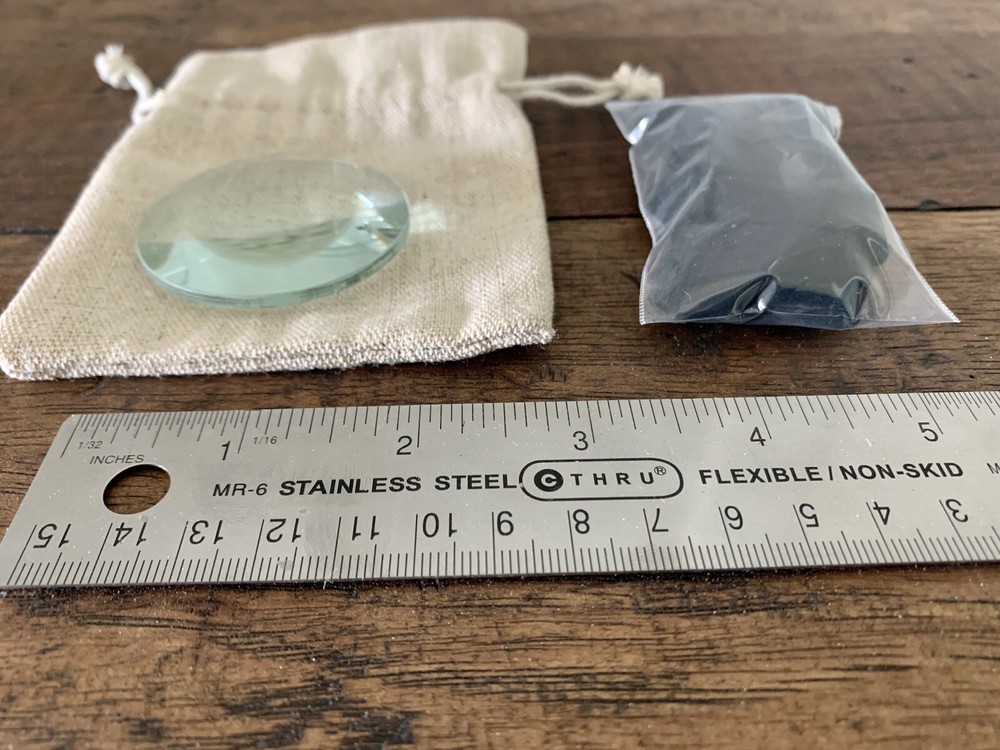 5X Magnifying Glass Fire Starter With Char Cloth
