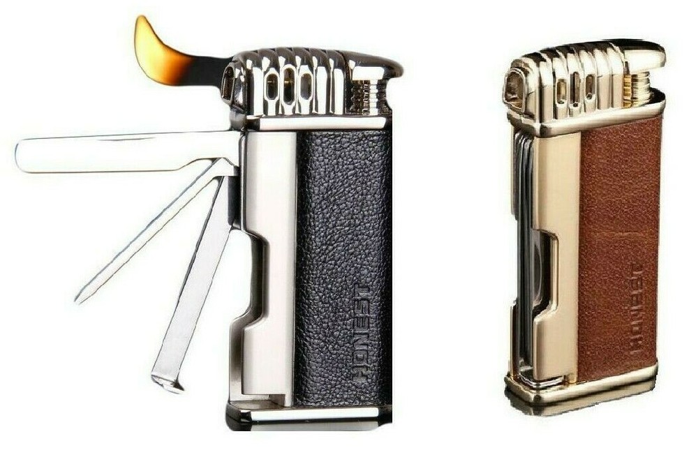 Tobacco Lighter Honest Retro Multi-function Butane Gas W/ Tools, Gift Box