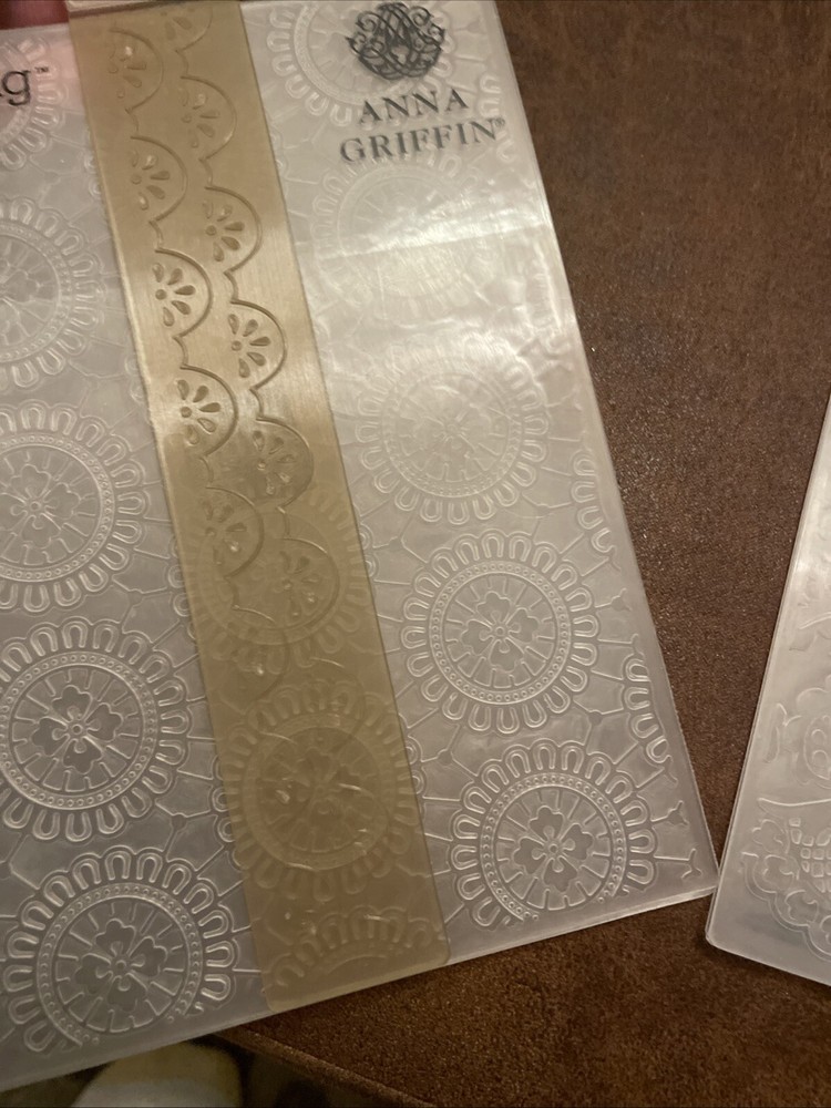 Anna Griffin Cuttlebug Eleanor & Jolie Lace Embossing Folder Set