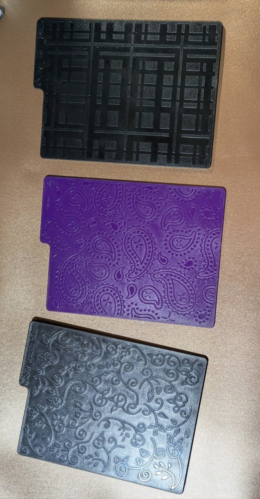 Sizzix Texturz Texture Plates Embossing Patterns, 7 plates, 14 textures