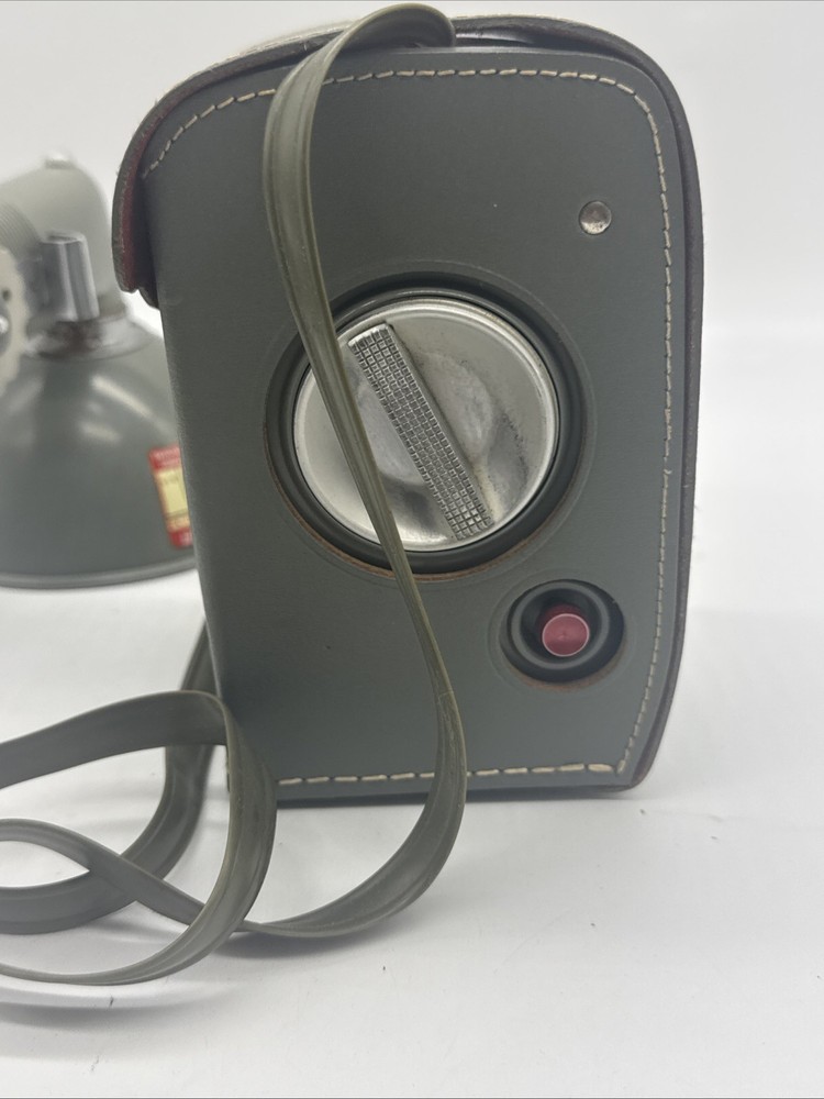 Vintage Ansco Camera Anscoflex Box Camera with Leather Case Flash