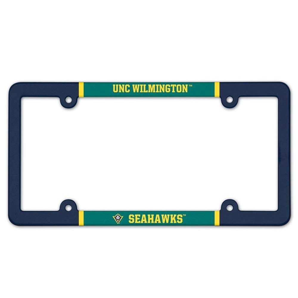 UNC Wilmington Seahawks Plastic License Plate Frame