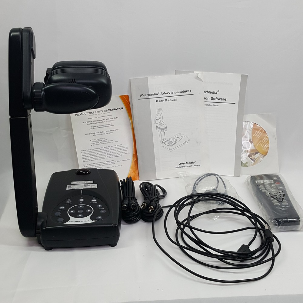 AVerMedia AVerVision300AF+ Digital Document Camera Visualizer w/ Remote & Bag