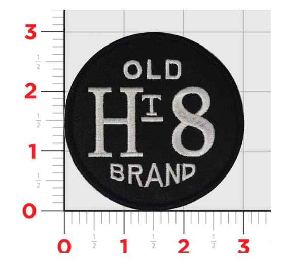 NAVY HT-8 EIGHTBALLERS OLD HT EMBROIDERED PATCH WITH HOOK & LOOP