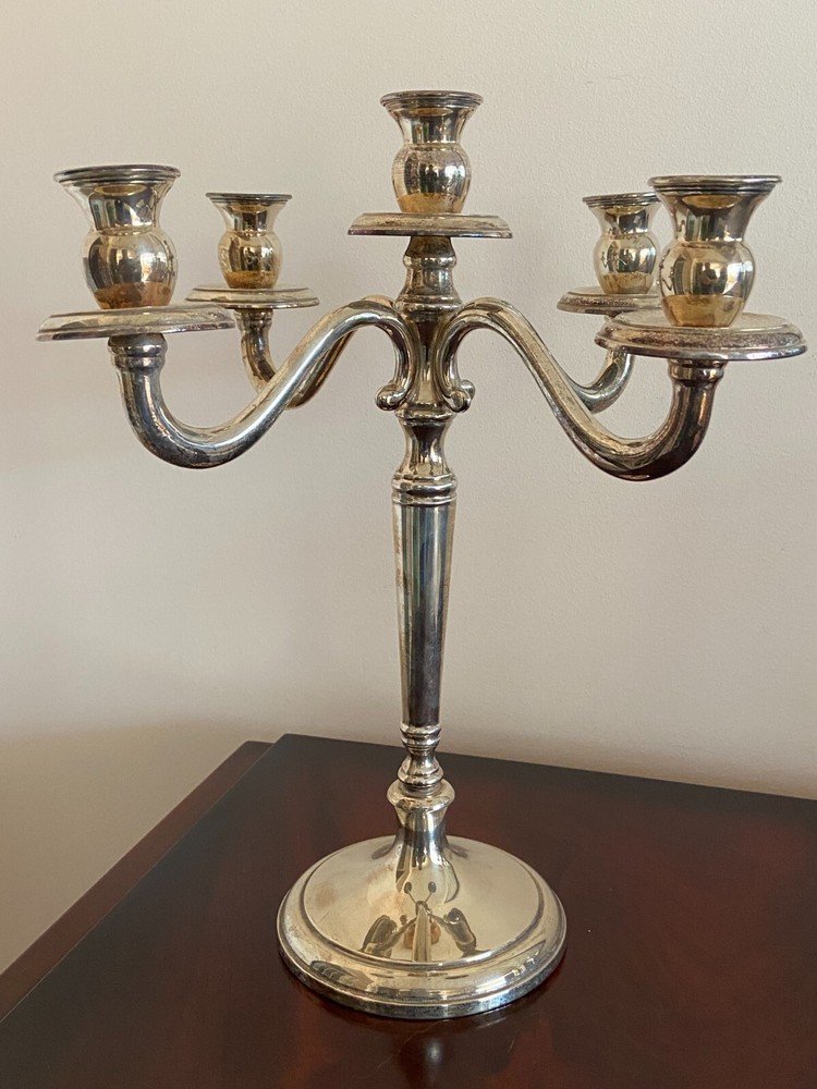 5 Flame Chandelier SILVER 800