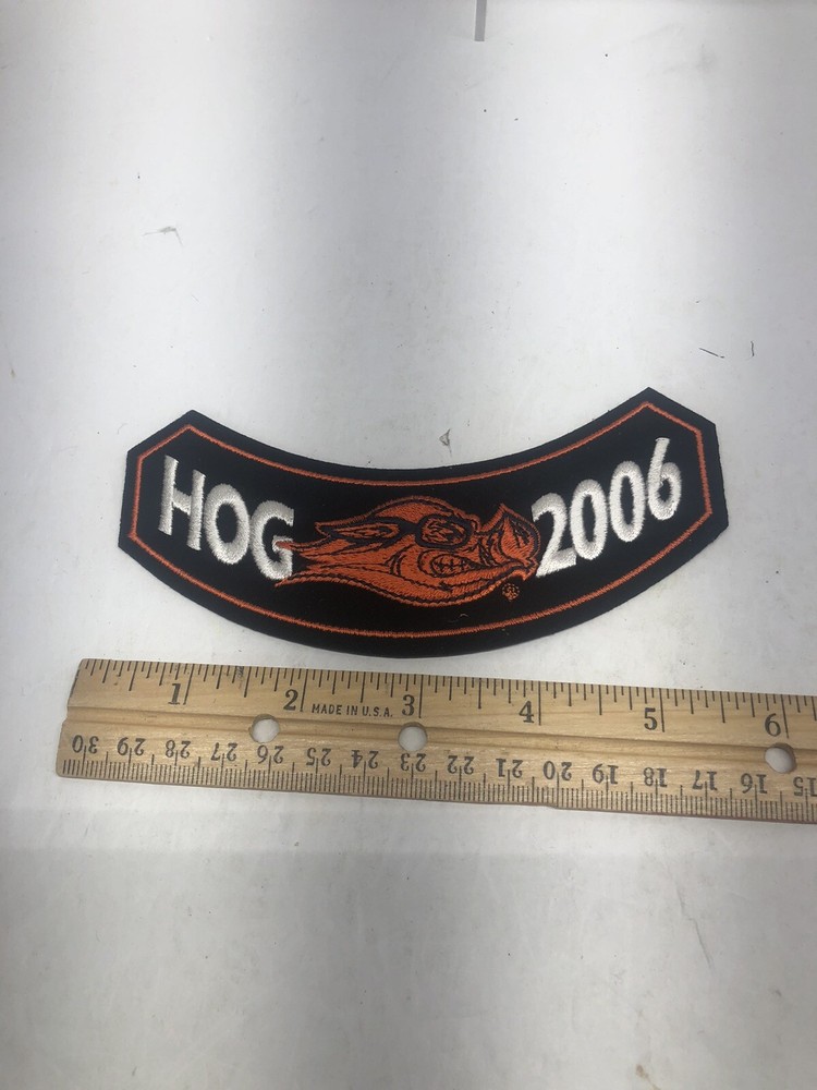 2006 HOG Harley Owners Group Embroidered Lower Rocker Patch Sew On