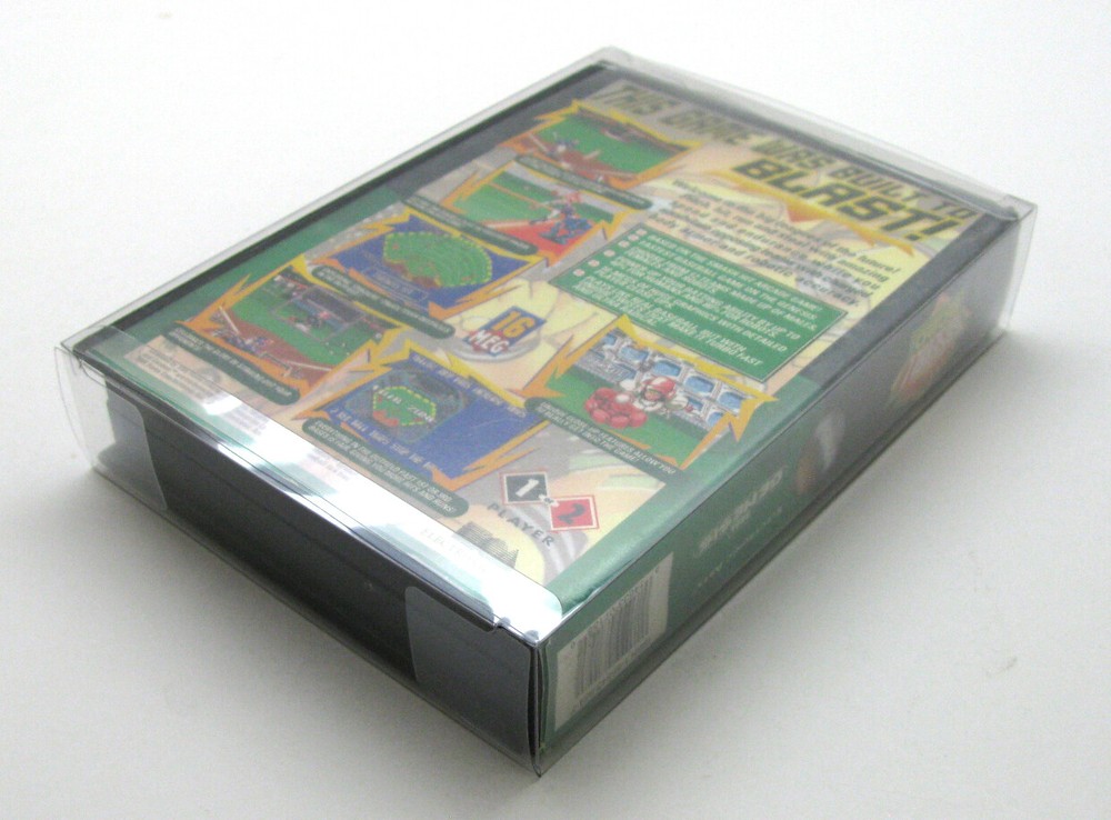 10x SEGA GENESIS OVERSIZED EA CASE CIB -CLEAR PLASTIC PROTECTIVE BOX PROTECTOR