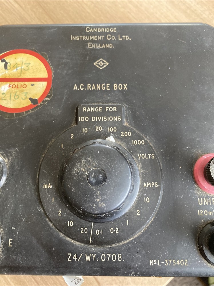 Cambridge Instruments A.C Range Box - Not tested