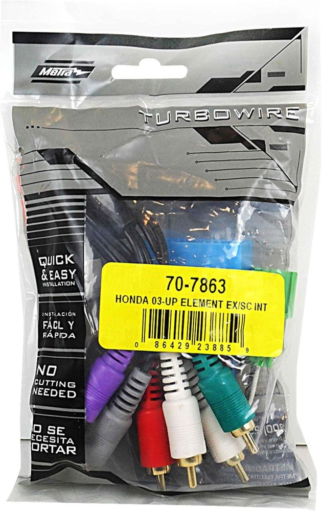 Car amplifier wiring harness adapter