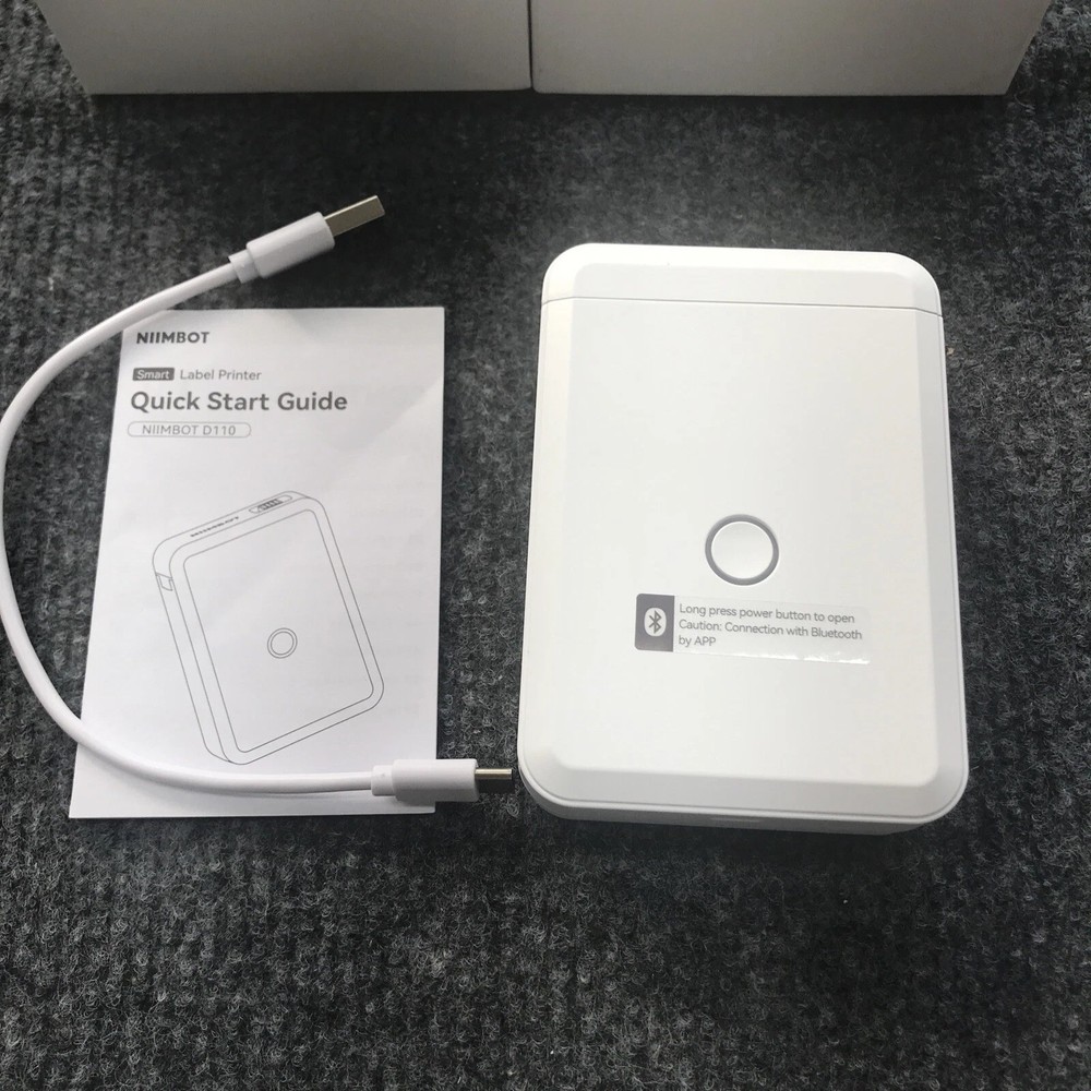 NIIMBOT D110 Label Maker Machine with Tape Small Printer Bluetooth Connection
