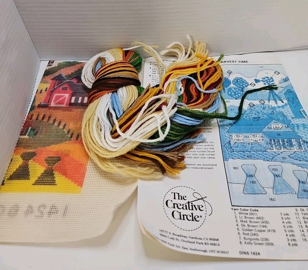 Creative Circle Longstitch Project 1424 'Harvest time' Repackaged