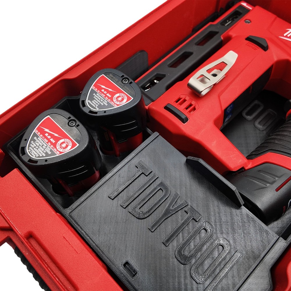 M12 Crown Stapler Organizer for Milwaukee Compact Packout insert 2447-20