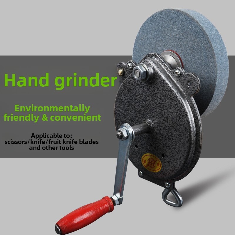 Hand Crank Grinder Wheel Manual Grinder Grinding Machine Sharpener Tool