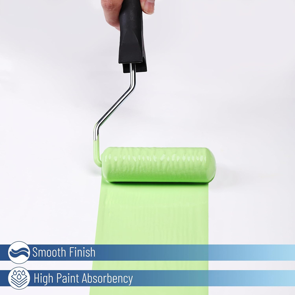 Bates Foam Paint Roller Covers 4" - 30 Pack, High Density Quality Rollers