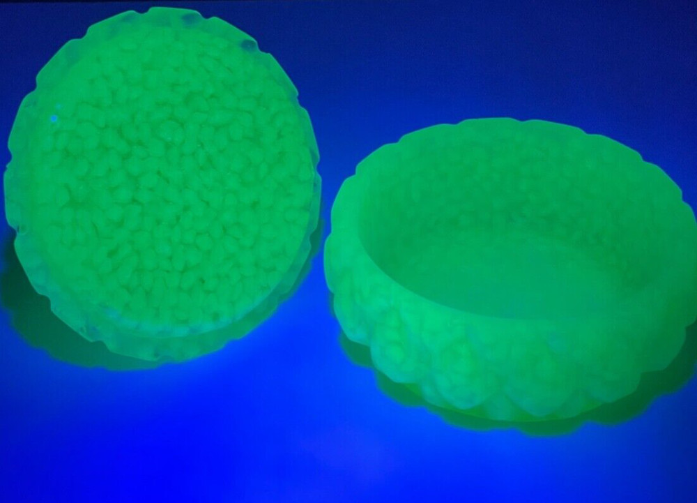 IT GLOWS UV REACTIVE Luminous Fluorescent container planter ring holder GLOWS!