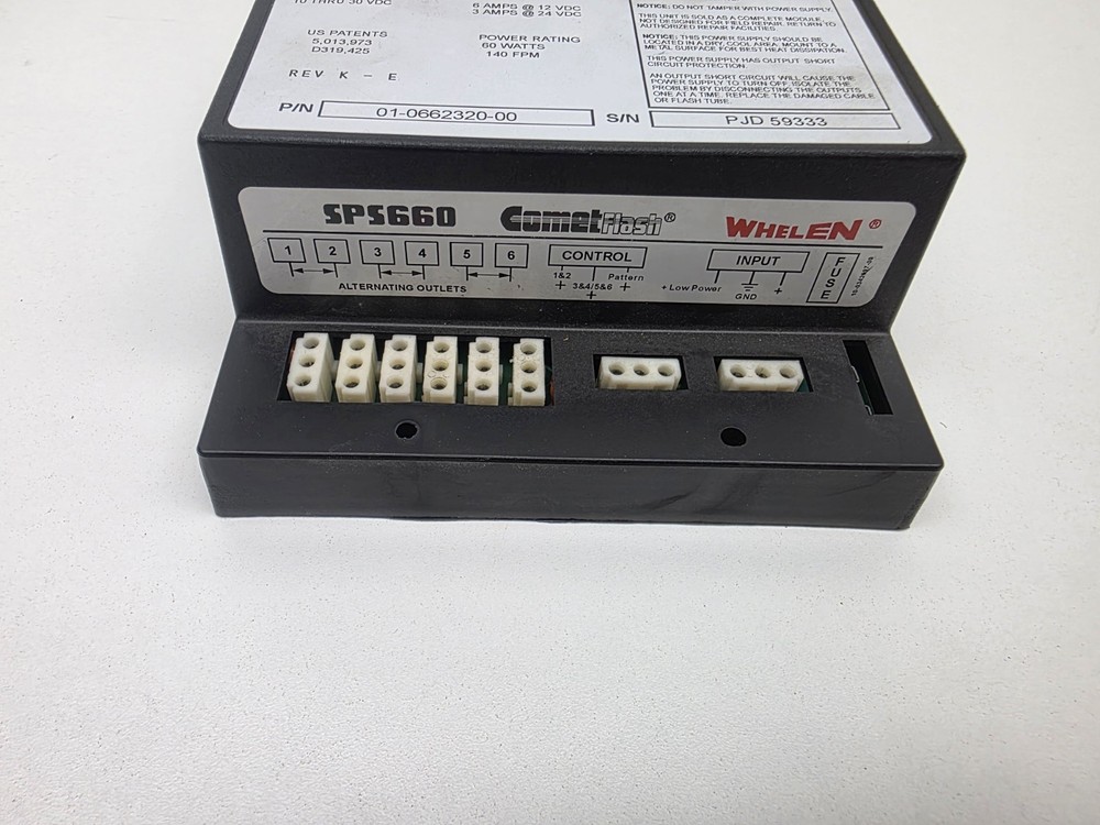 Whelen SPS660A Strobe Pack CometFlash Module High Voltage
