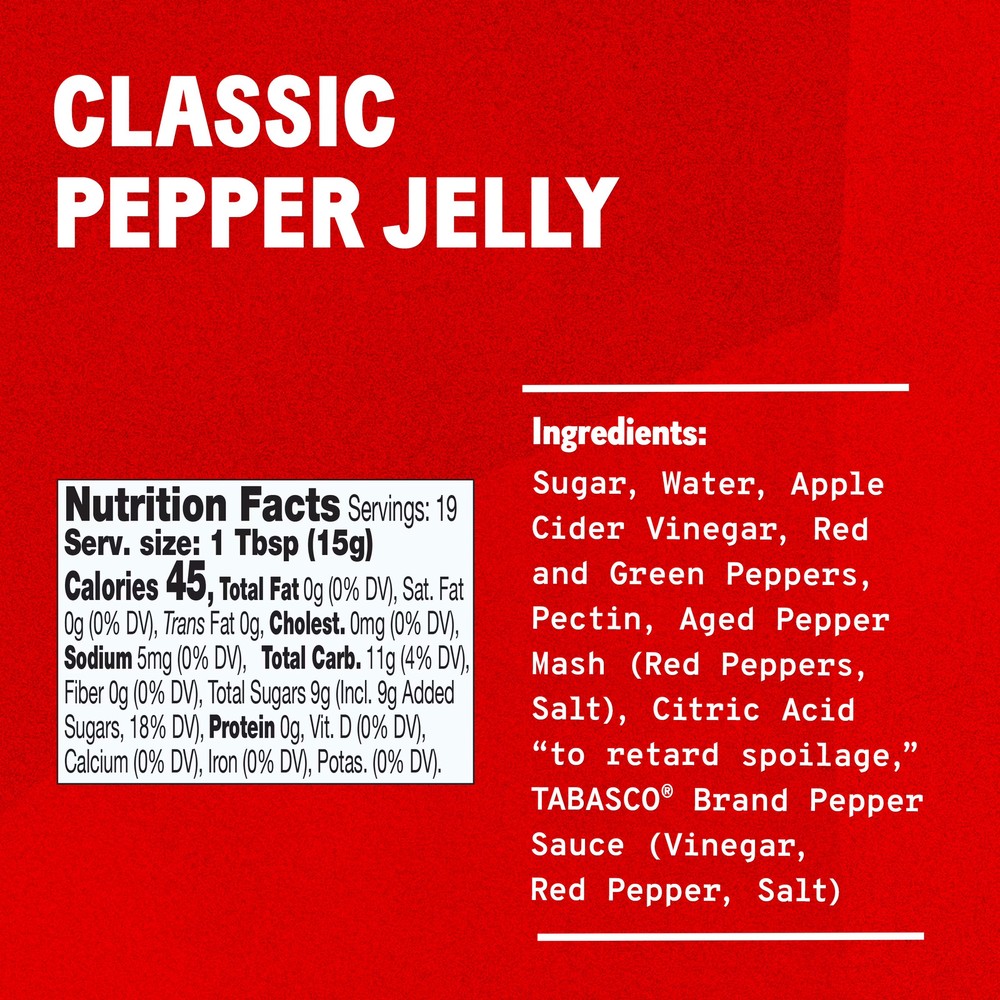 Classic Pepper Jelly, Dairy-Free