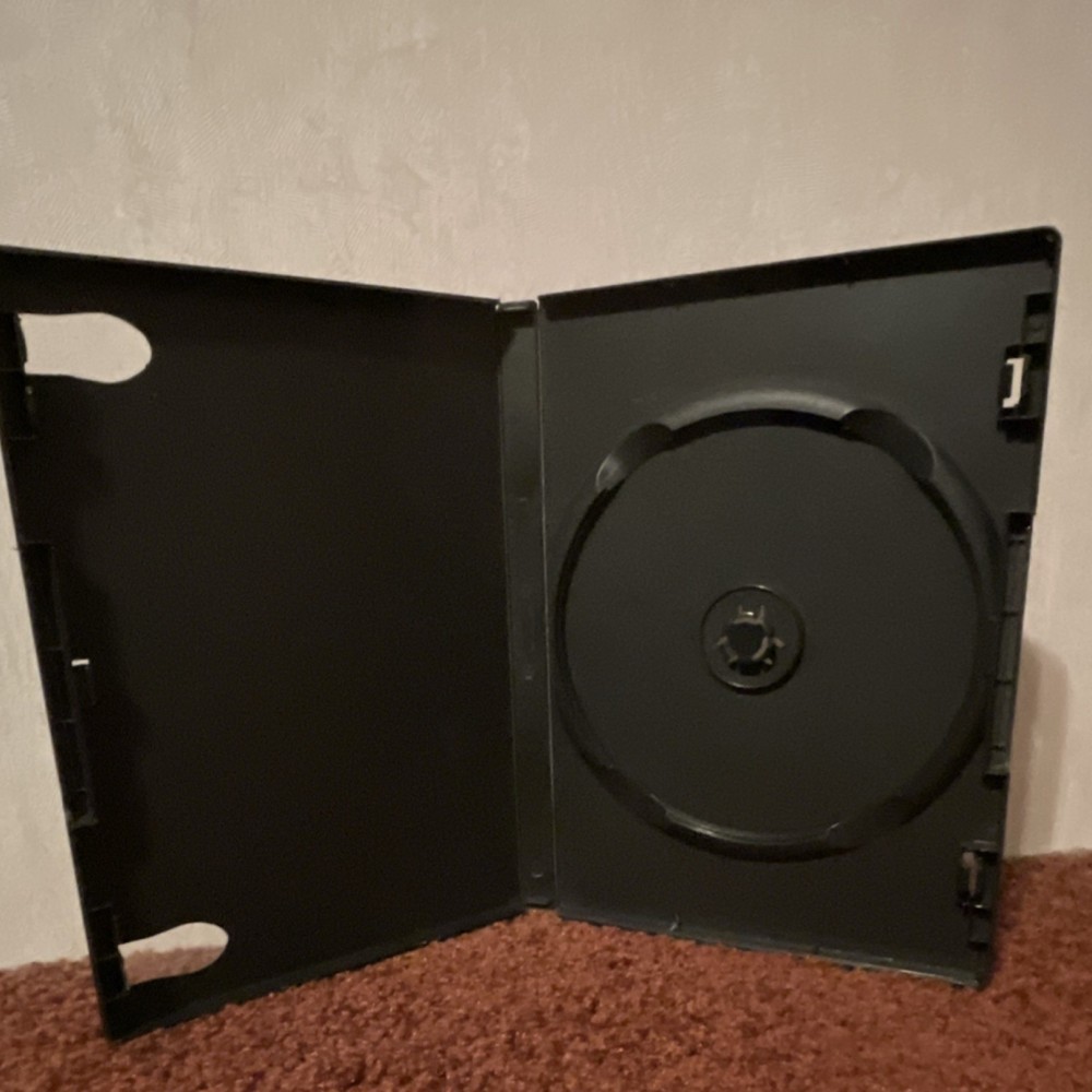 Set of 3 Black Plastic Standard DVD Cases Random (Used)
