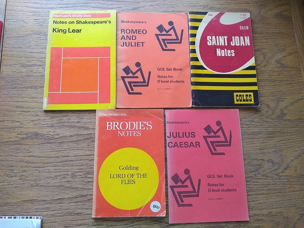 5 X Notes On Shakespeare Etc Books