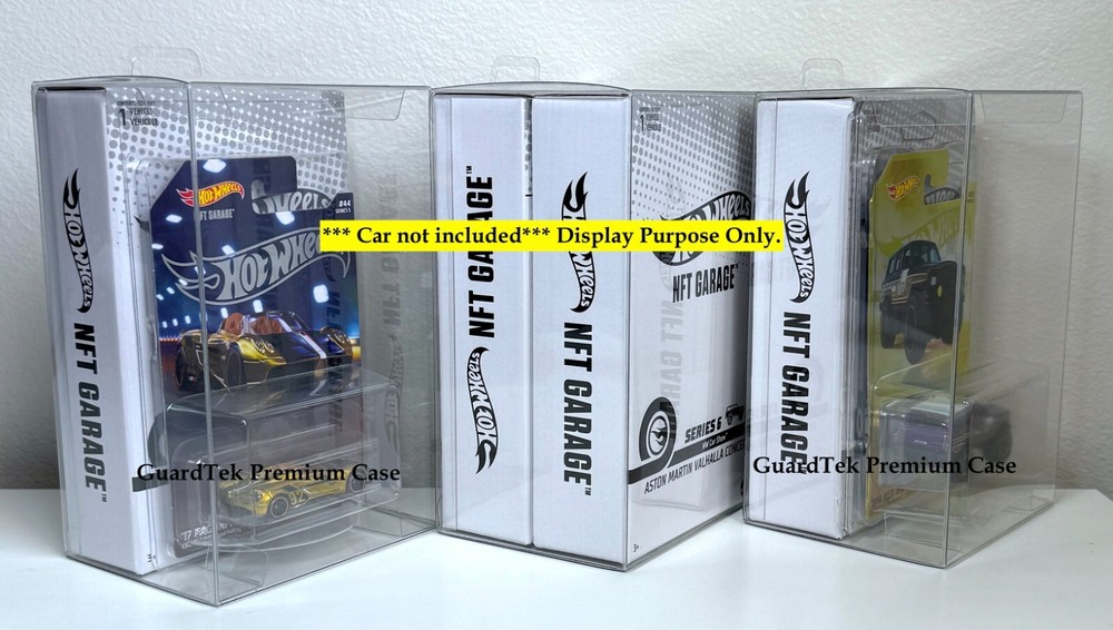 Guardtek Display Protector Case for Hot Wheels NFTH Garage Series (5 pcs)