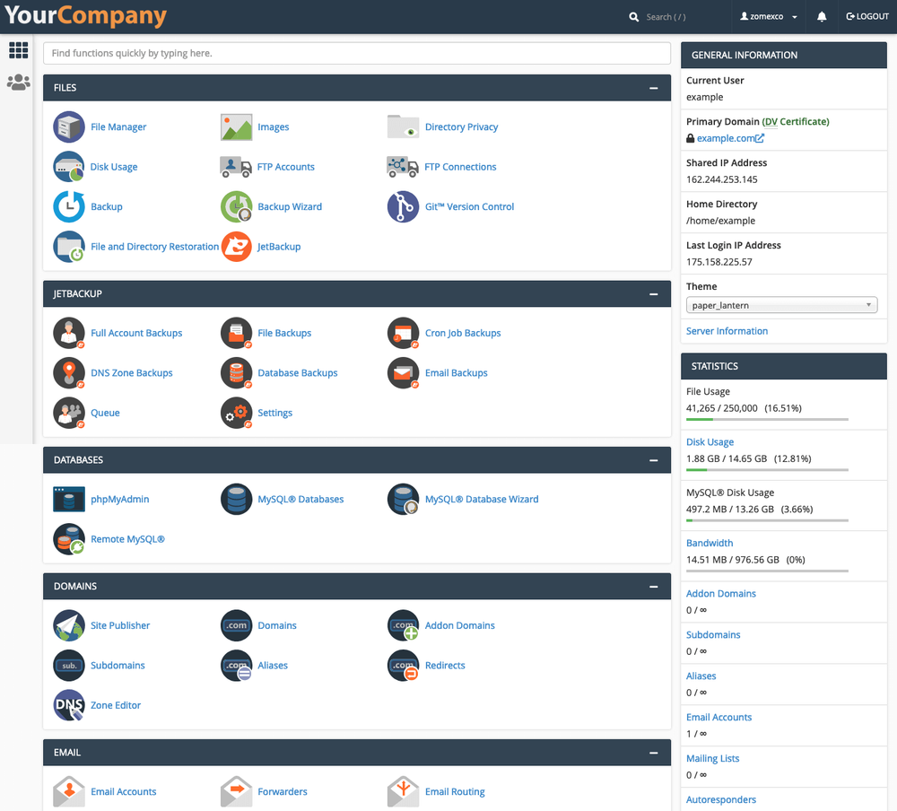 Shared Web Hosting