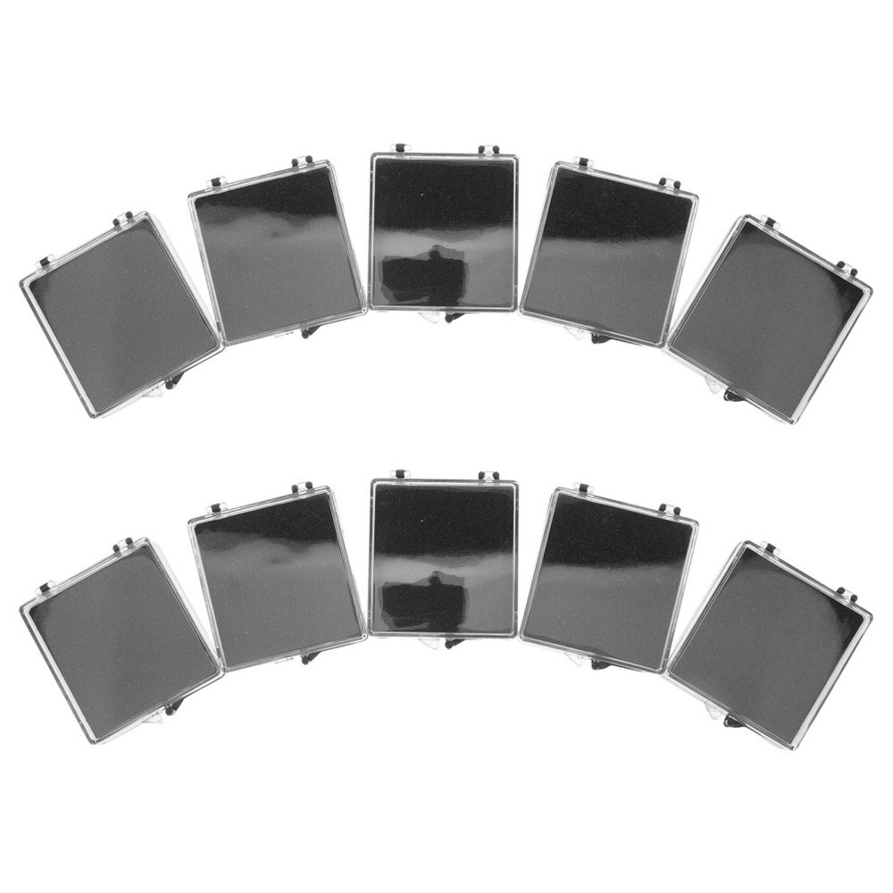 10 Pcs Plastic Pin Storage Case Brooch Display Boxes Collection Holder Lapel